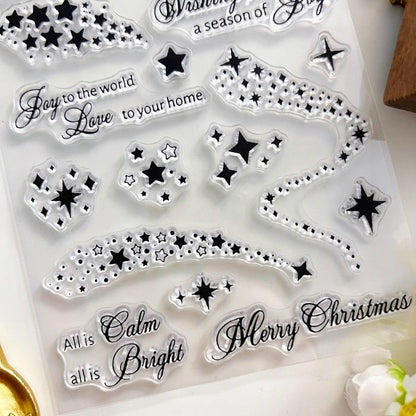 Christmas Meteor Clear Stamp