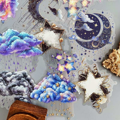 Clouds Stars Moon Sticker 32PCS