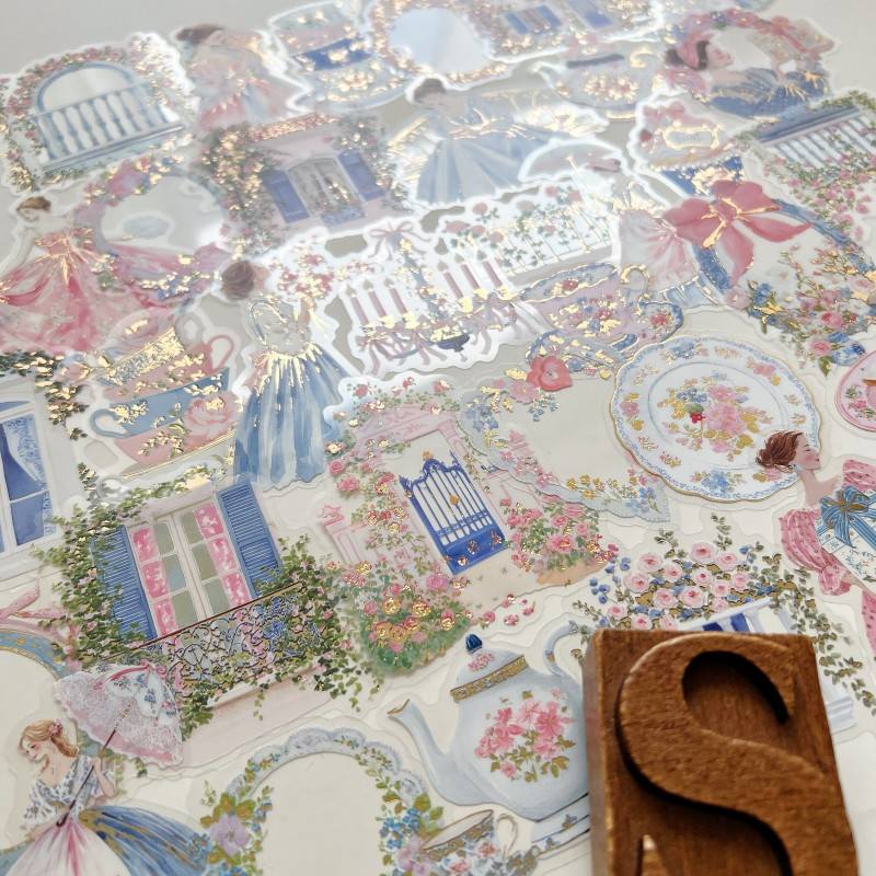 Rococo Tea Time Sticker 40PCS