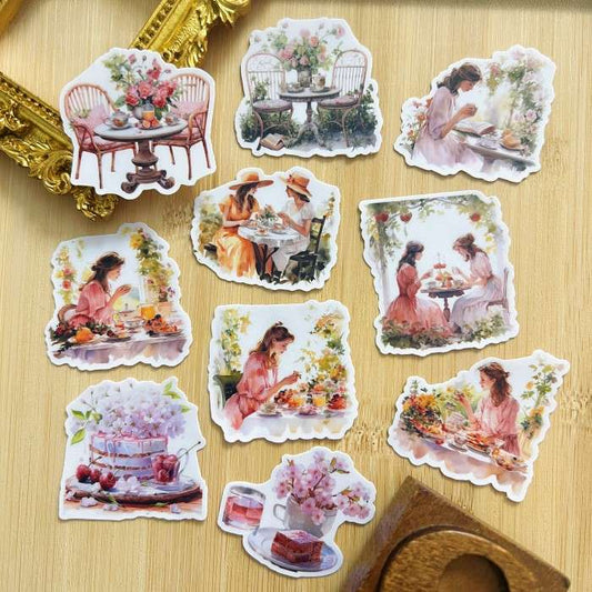 Tea In Bloom Sticker 20PCS