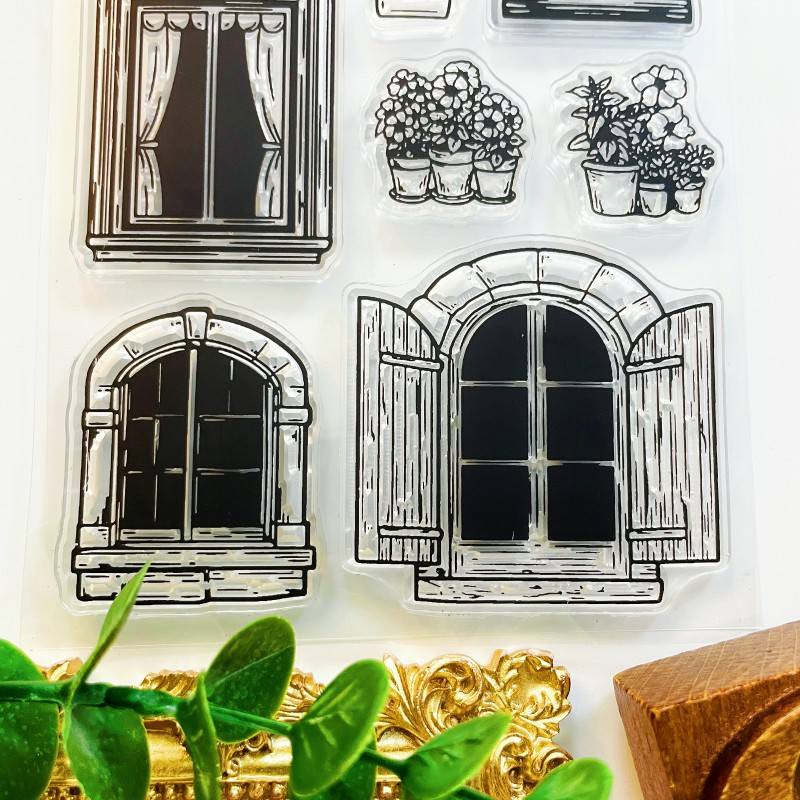 Window Leaf Clear Stamp