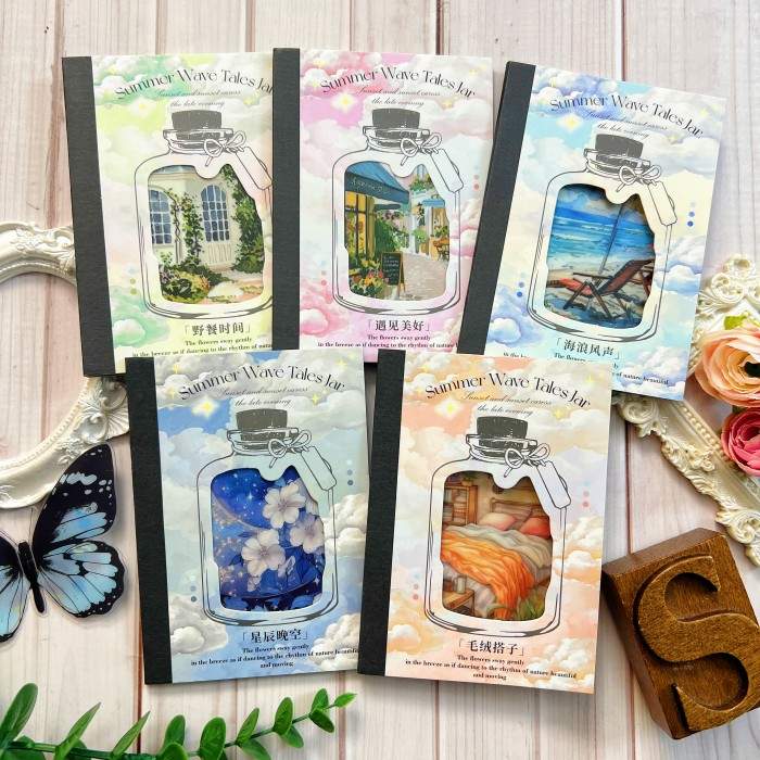 Wave Jar Sticker Book 20Sheets