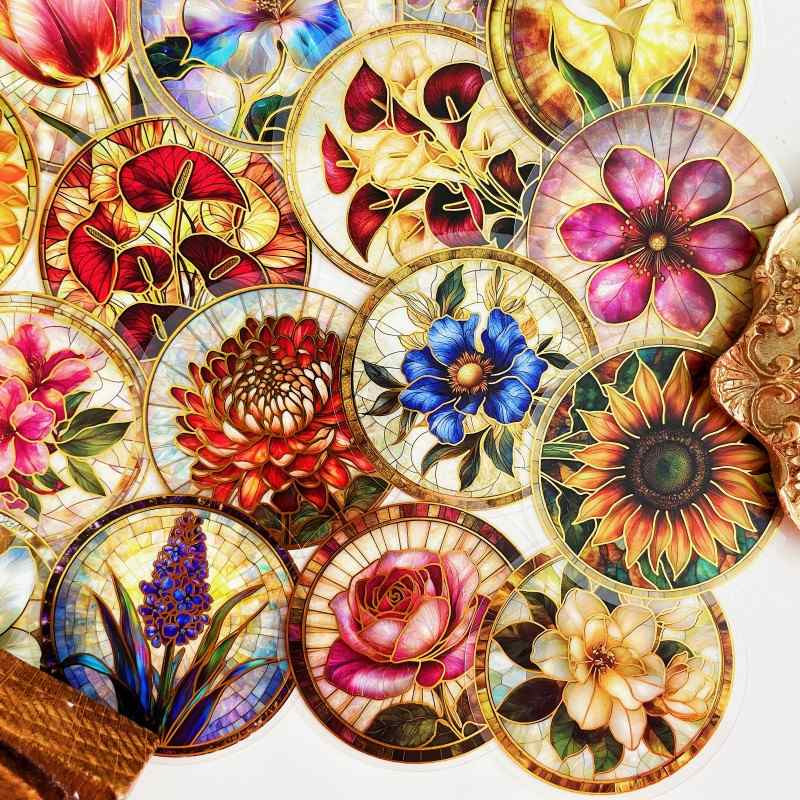 Foil Bloom Sticker 50PCS