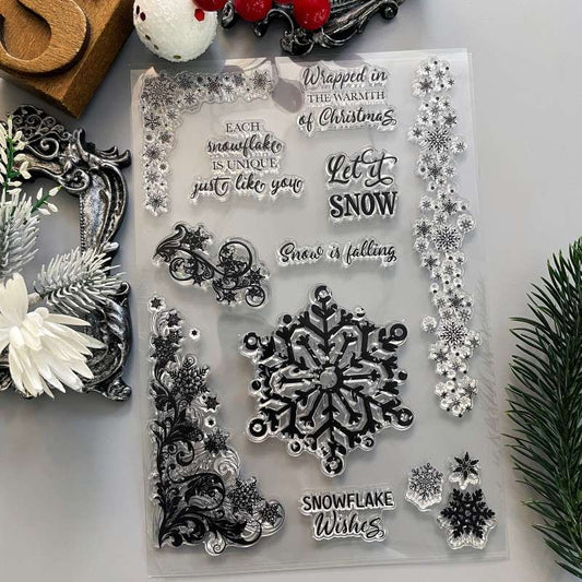 Snowy Wishes Clear Stamp