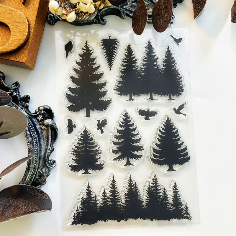 Pine Silhouette Clear Stamp