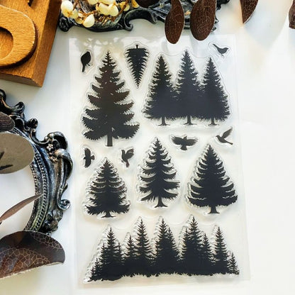 Pine Silhouette Clear Stamp