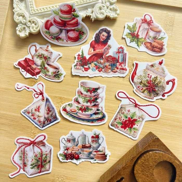 Festive Tea Gathering Sticker 20PCS