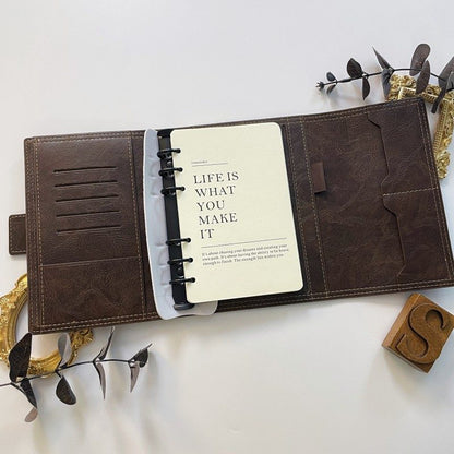 Time Scale Trifold Loose-Leaf Journal