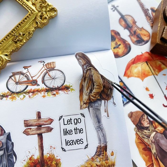 Caramel Crunch Sticker Book 20Sheets