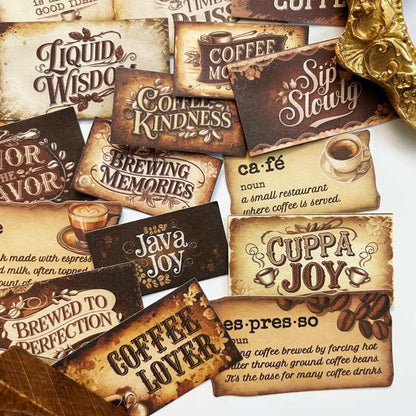 Brewed Words Sticker 50PCS
