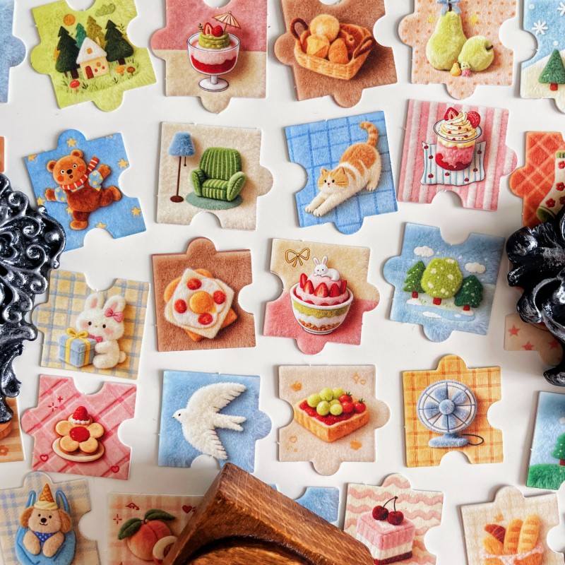 Puzzle Bits Sticker 54PCS