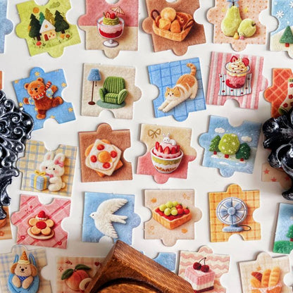 Puzzle Bits Sticker 54PCS