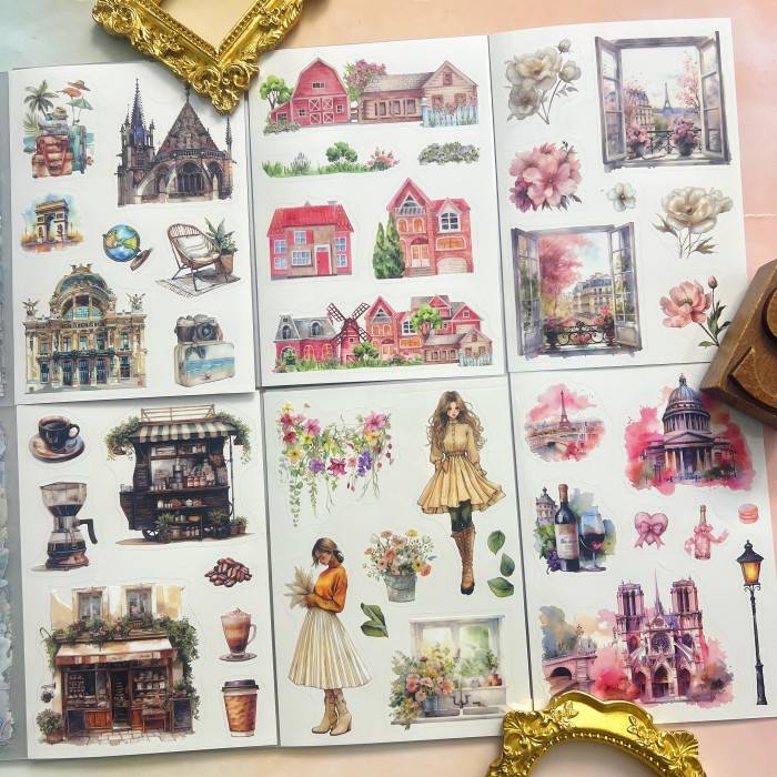 Paris Rendezvous Sticker Book 18Sheets