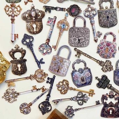 Lock And Key Sticker 60PCS