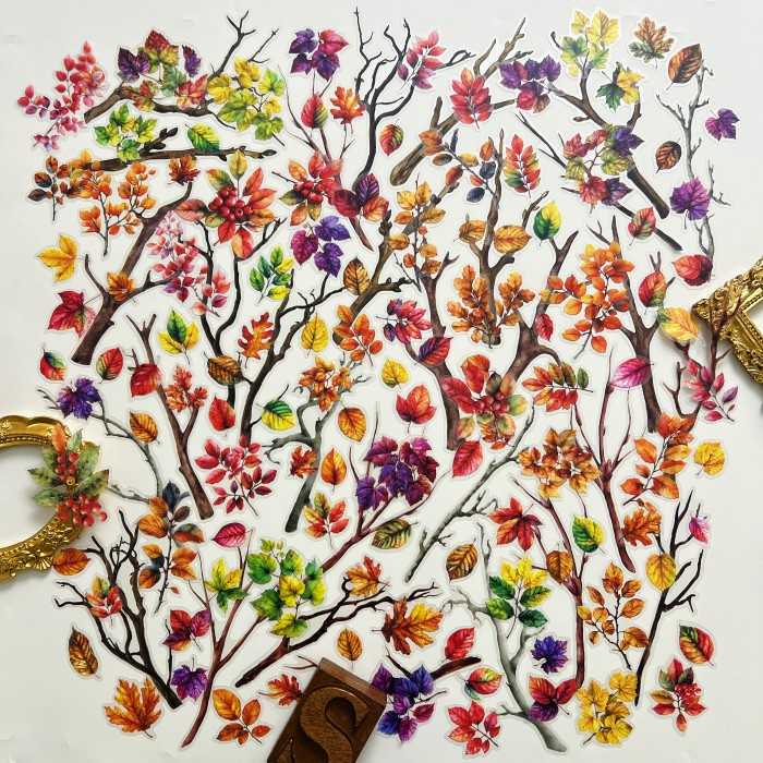 Vibrant Foliage Sticker 150PCS