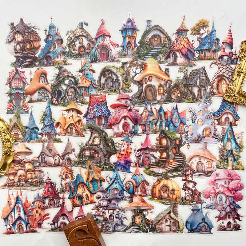 Enchanted House Sticker 48PCS
