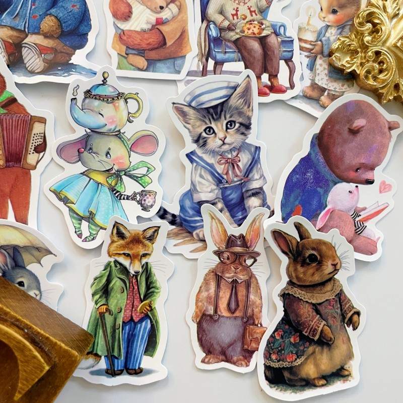 Retro Beasts Sticker 50PCS