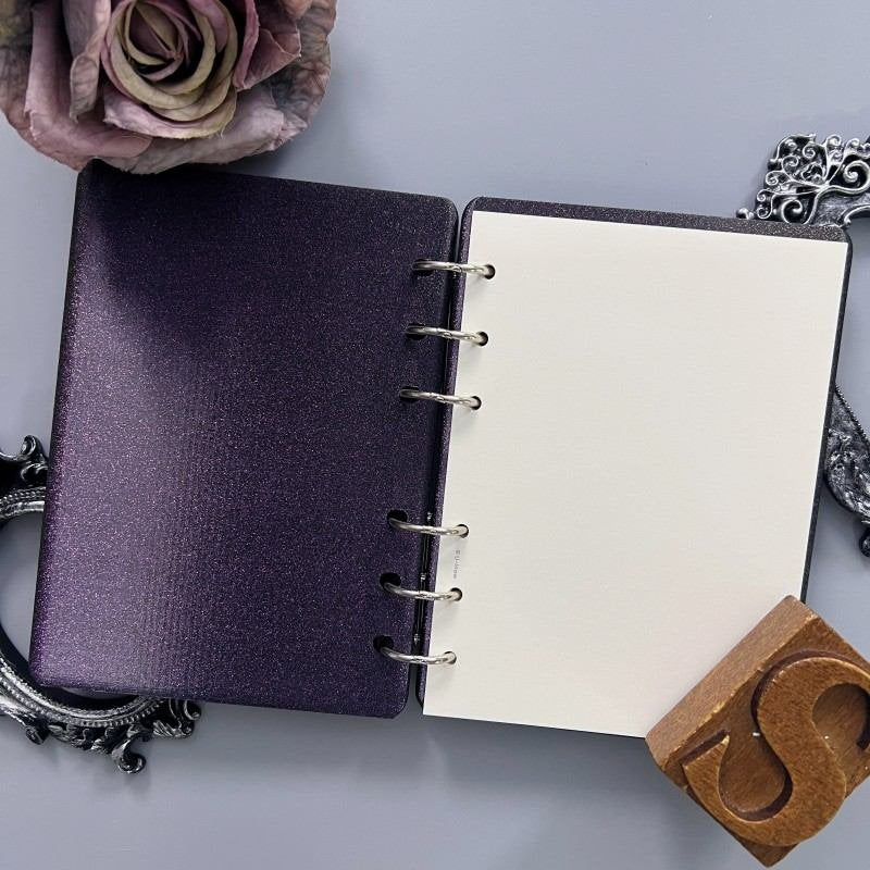 Amethyst Violin Glow Loose-Leaf Journal