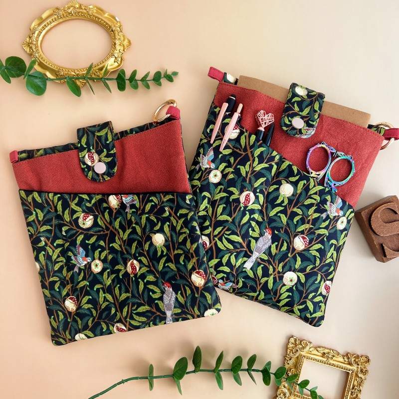 Bookish Fabric Organizer Pouch