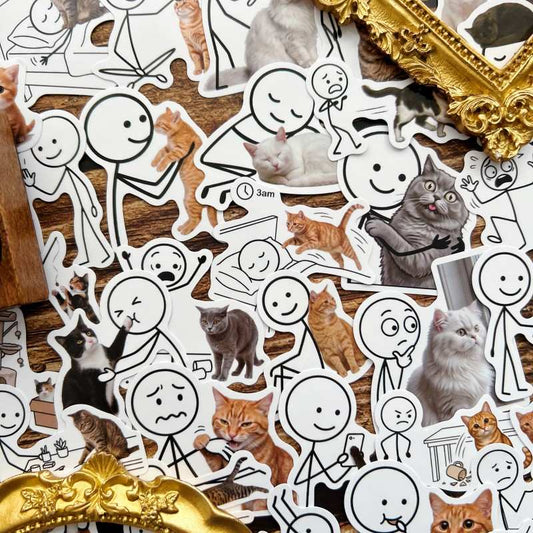 Cat People Sticker 50PCS