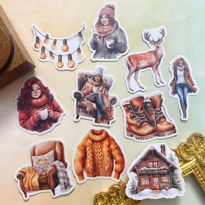 Cozy Winter Moments Sticker 20PCS