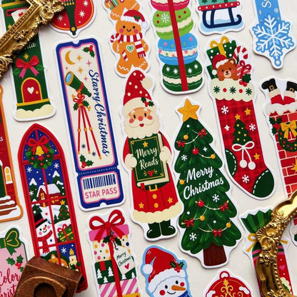 Whimsical Xmas Note Paper 30PCS