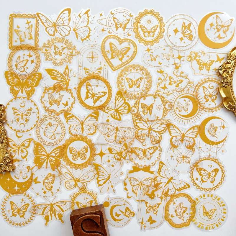 Gilded Wing Sticker 50PCS