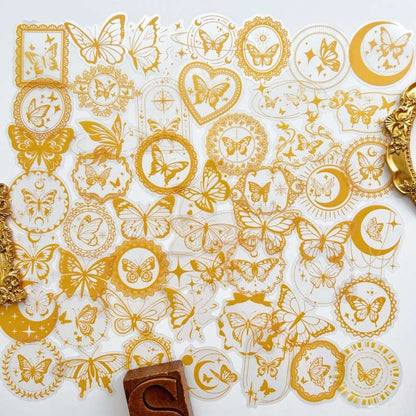Gilded Wing Sticker 50PCS