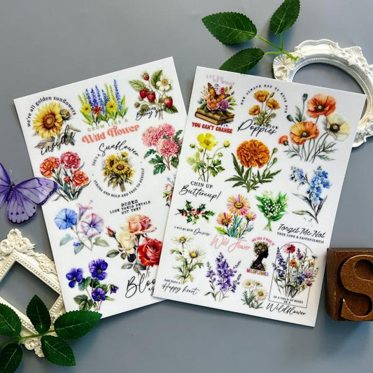 Wildflower Transfer Sticker