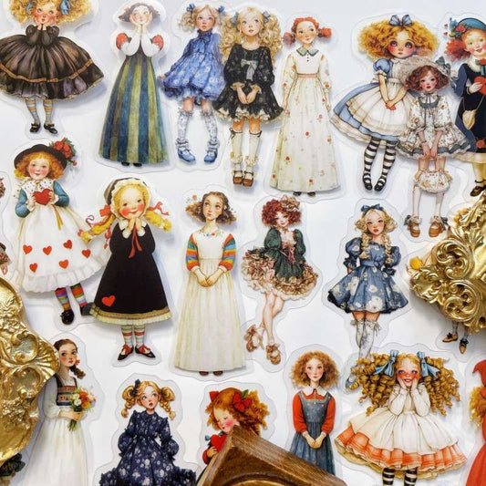 Sweet Dressy Girl Sticker 60PCS