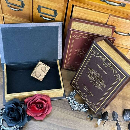 Vintage Book Shaped Storage Box