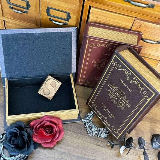 Vintage Book Shaped Storage Box