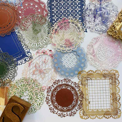 Lace Old Stationery Collage Paper 40PCS