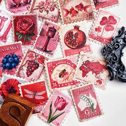 Crimson Post Sticker 50PCS