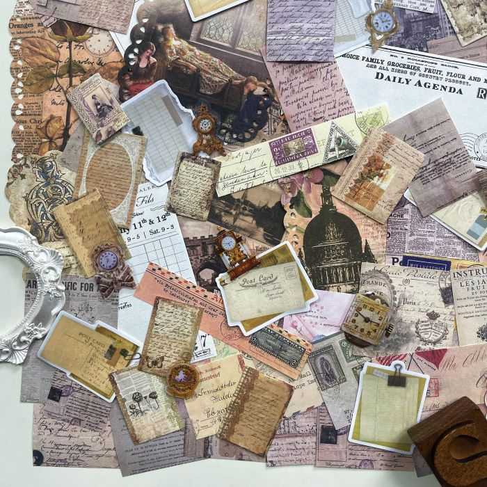 Memory Mail Ephemera Mystery Kit 120PCS