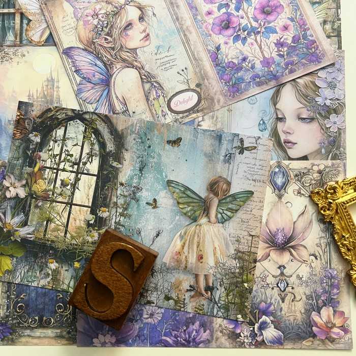 Mystic Fairy Collage Paper 16Sheets