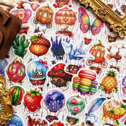 Cloud Balloon Sticker 50PCS