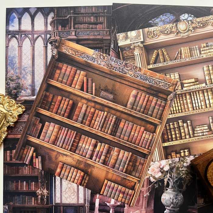 Classic Library Collage Paper 24 Sheets – Soto Studios