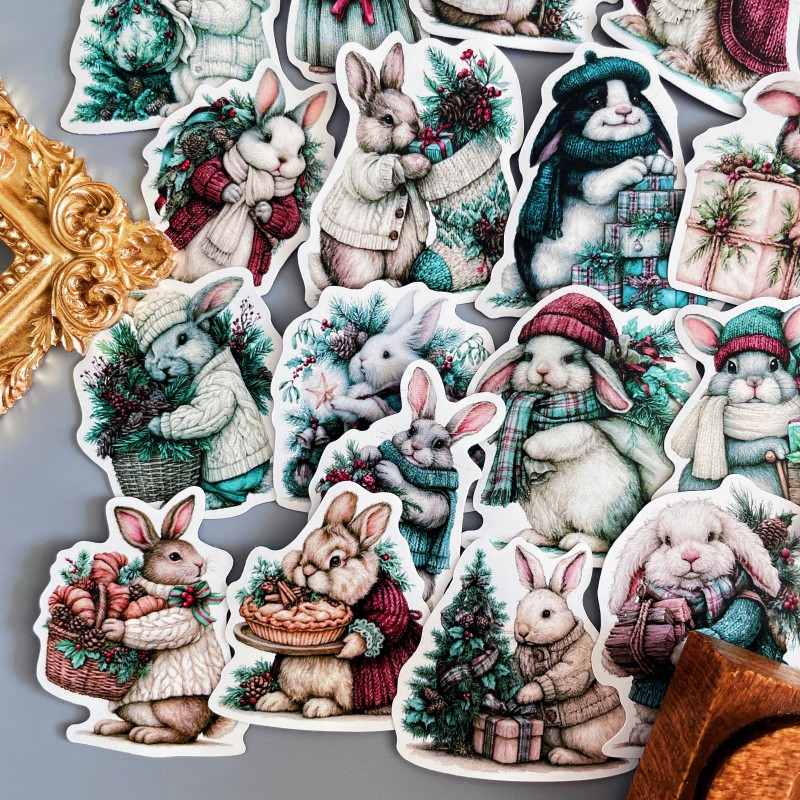 Noel Hare Sticker 50PCS