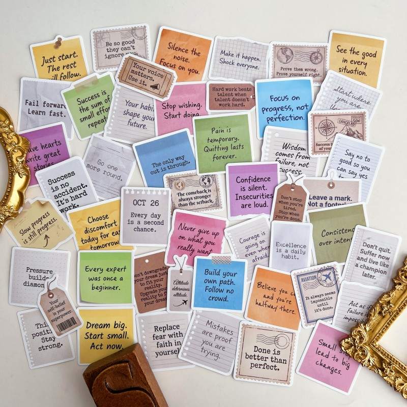 Ticket Script Sticker 50PCS