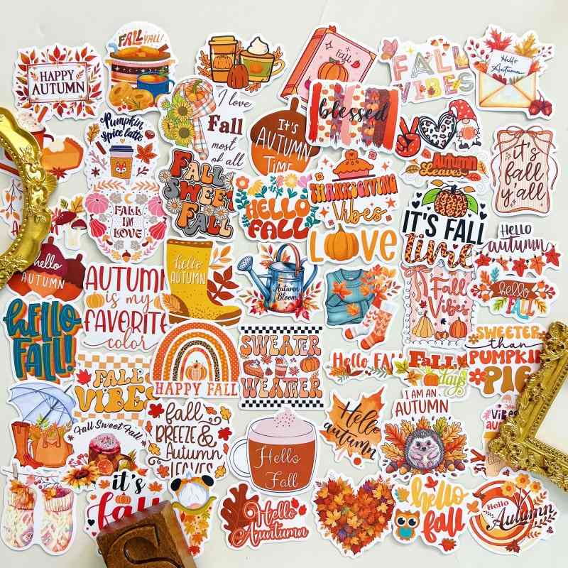 Happy Fall Sticker 50PCS