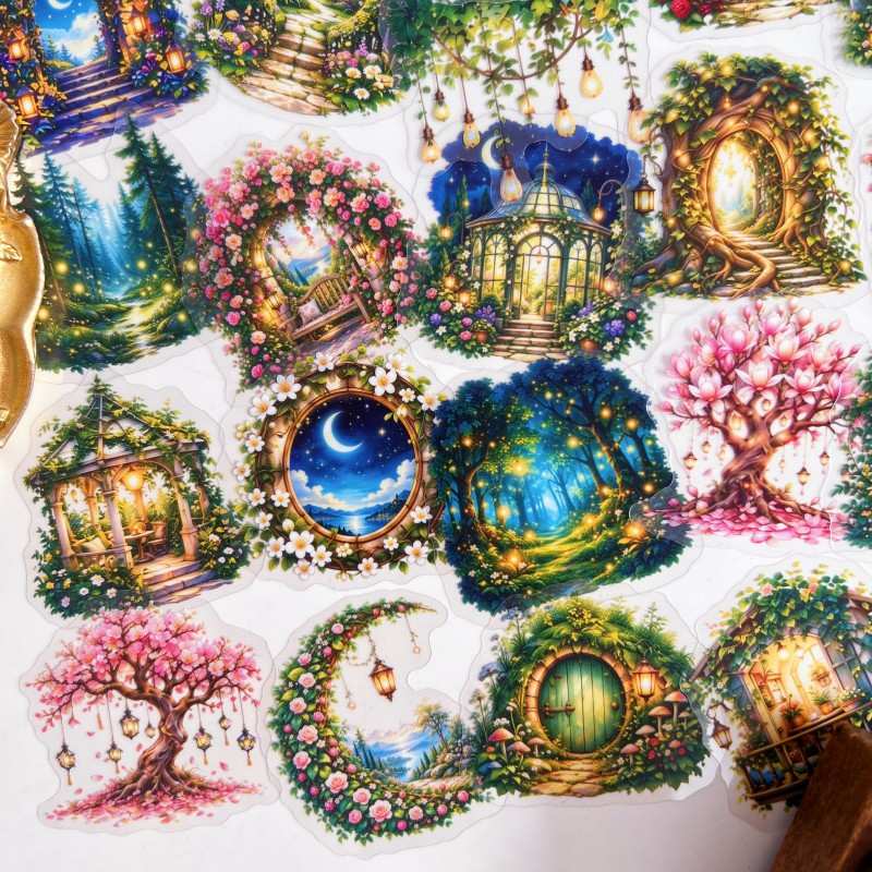 Forest Petal Sticker 50PCS