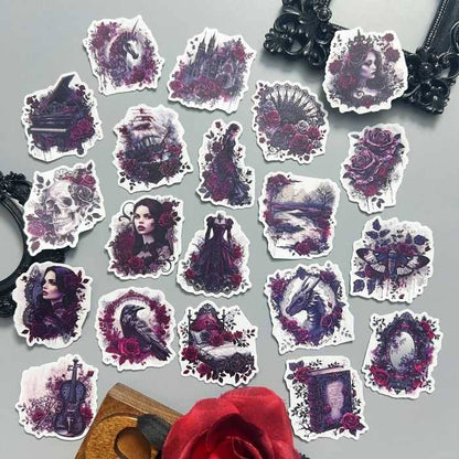 Crimson Shadow Sticker 20PCS