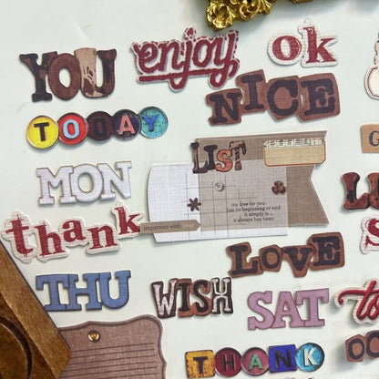 Patch Letters Sticker 25PCS