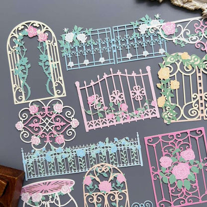Iron Fence Die-Cut Papers 24PCS