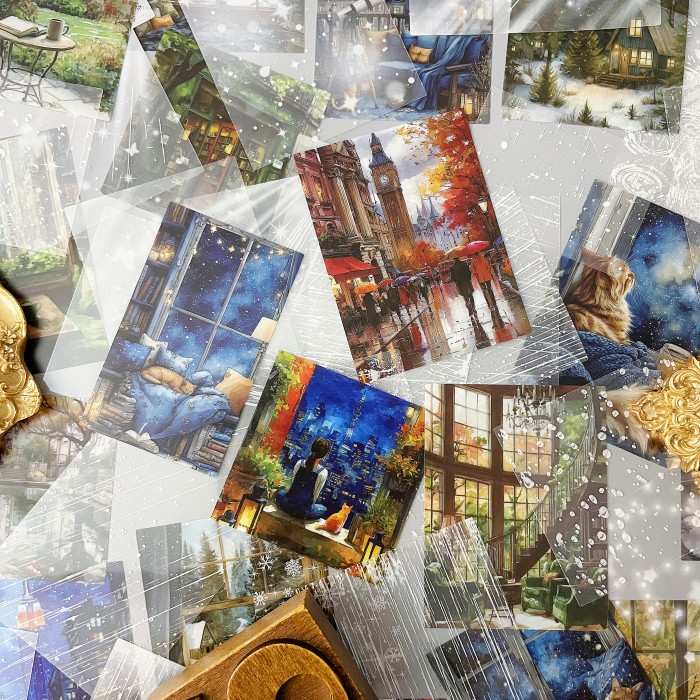 Rain Gleam Sticker 90PCS