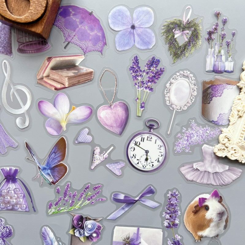 Purple Tone Sticker 50PCS