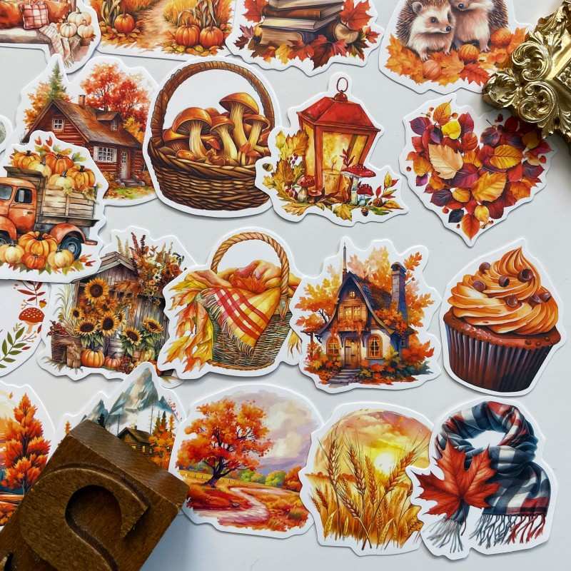 Fallen Gold Sticker 50PCS