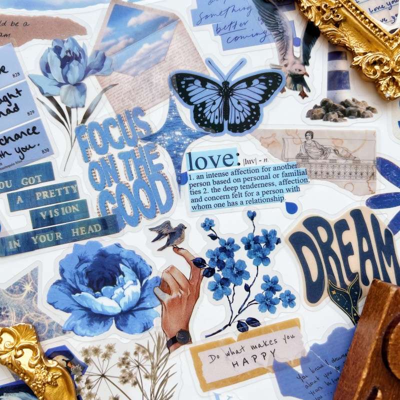 Blue Muse Sticker 50PCS