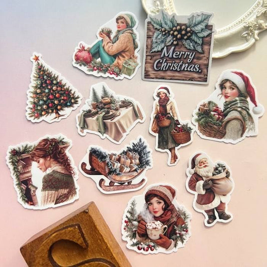 Festive Winter Maidens Sticker 20PCS